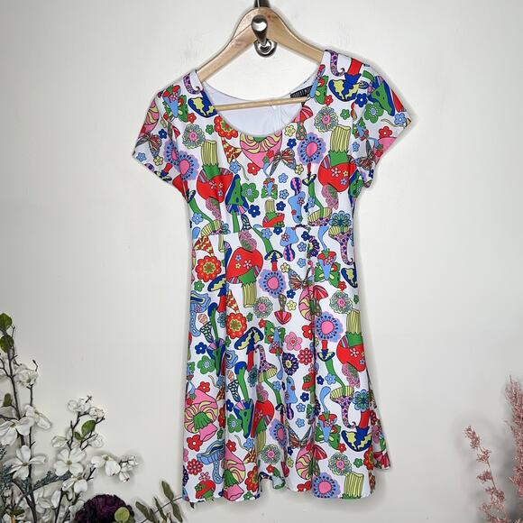 CURRENT MOOD x DOLLS KILL Magic Mushroom Mini Dress {D54} - Picture 2 of 5